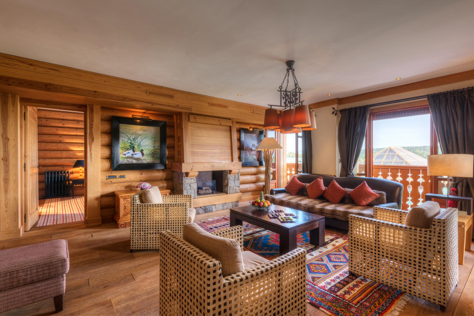 Michlifen Resort & Golf Ifrane  Exterior foto Living room at the lodge
